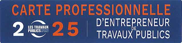 Carte professionnelle LAM BTP
