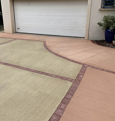 A Béziers, réalisation d'un béton coloré