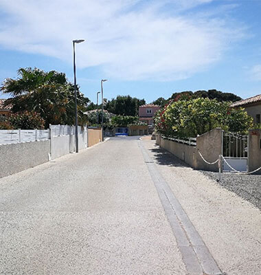 A Béziers, réalisation d'un béton coloré