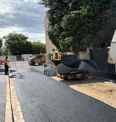 A Béziers, réalisation d'un béton coloré