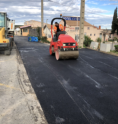 A Béziers, réalisation d'un béton coloré